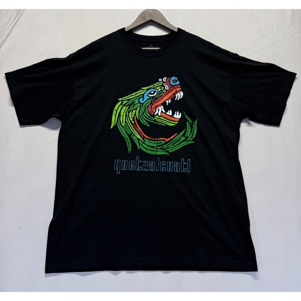 Yacht Club T Shirt Mens XL‎ Black Cotton Logo Quetzalcoatl Graphic Print Casual